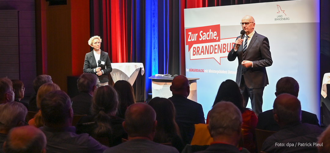 Bürgerdialog des Ministerpräsidenten, Foto: picture alliance